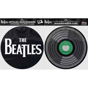 The Beatles Turntable Slipmat Set: Drop T Logo & Apple Turntable The Beatles Turntable Slipmat Set: Drop T Logo & Apple Turntable
