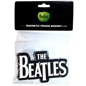 The Beatles Fridge Magnet: White Drop T Logo The Beatles Fridge Magnet: White Drop T Logo
