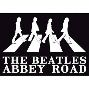 The Beatles Postcard: Abbey Road Crossing Silhouette (Black & White) The Beatles Postcard: Abbey Road Crossing Silhouette (Black & White)