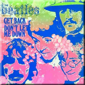 The Beatles Fridge Magnet: Get Back/Don't Let Me Down (Psychedelic) (Psychedelic) The Beatles Fridge Magnet: Get Back/Don't Let Me Down (Psychedelic) (Psychedelic)