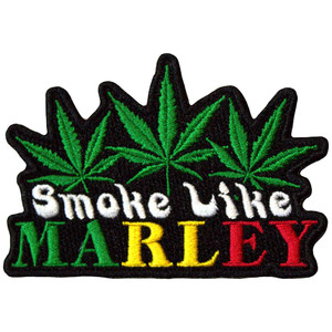 Bob Marley Standard Patch: Smoke Like Bob Marley Standard Patch: Smoke Like