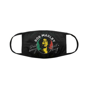 Bob Marley Face Mask: Don't Worry (Black) Bob Marley Face Mask: Don't Worry (Black)