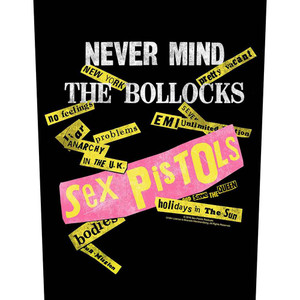The Sex Pistols Back Patch: Never Mind the Bollocks Album Tracks Black The Sex Pistols Back Patch: Never Mind the Bollocks Album Tracks Black