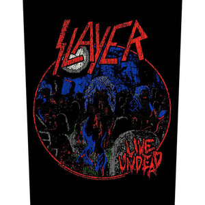 Slayer Back Patch: Live Undead Slayer Back Patch: Live Undead