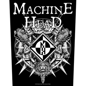 Machine Head Back Patch: Crest With Swords Machine Head Back Patch: Crest With Swords