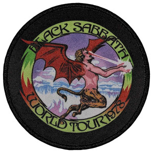 Black Sabbath Standard Patch: World Tour 1978 Black Sabbath Standard Patch: World Tour 1978
