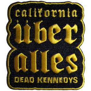 Dead Kennedys Standard Patch: California Uber Alles Yellow Dead Kennedys Standard Patch: California Uber Alles Yellow