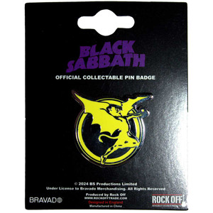 Black Sabbath Pin Badge: Never Say Die Black Sabbath Pin Badge: Never Say Die
