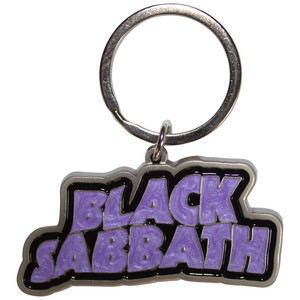 Black Sabbath Keychain: Wavy Logo Bordered Black Sabbath Keychain: Wavy Logo Bordered