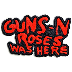 Guns N' Roses Standard Patch: Cut Out Was Here Guns N' Roses Standard Patch: Cut Out Was Here
