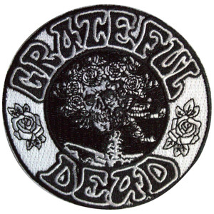 Grateful Dead Standard Patch: Black & White Bertha Circle Grateful Dead Standard Patch: Black & White Bertha Circle