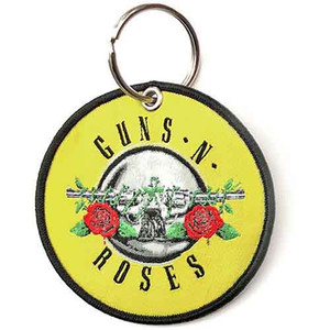 Guns N' Roses Patch Keychain: Classic Circle Logo (Double Sided) Guns N' Roses Patch Keychain: Classic Circle Logo (Double Sided)