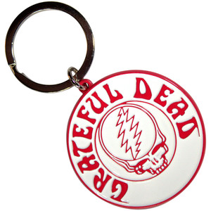 Grateful Dead Keychain: Steal Your Face Mono Red Grateful Dead Keychain: Steal Your Face Mono Red