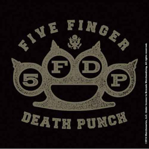 Five Finger Death Punch Single Cork Coaster: Brass Knuckle Five Finger Death Punch Single Cork Coaster: Brass Knuckle