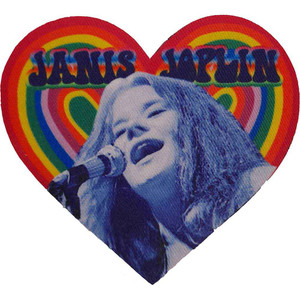 Janis Joplin Standard Patch: Heart Janis Joplin Standard Patch: Heart