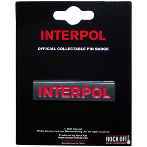 Interpol Pin Badge: Text Logo Interpol Pin Badge: Text Logo