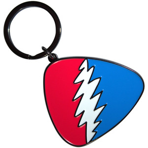 Grateful Dead Keychain: Red/Blue Plectrum Grateful Dead Keychain: Red/Blue Plectrum