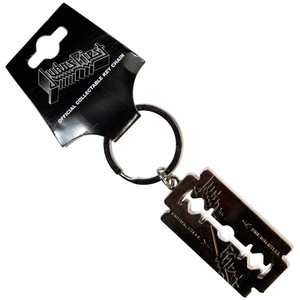 Judas Priest Keychain: British Steel Razor Blade Judas Priest Keychain: British Steel Razor Blade