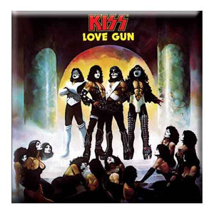 KISS Fridge Magnet: Love Gun Album
