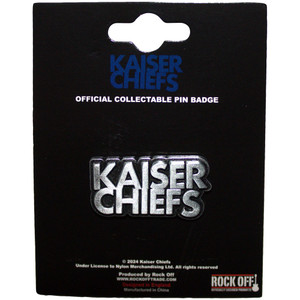 Kaiser Chiefs Pin Badge: Skewed Logo