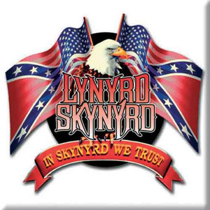 Lynyrd Skynyrd Fridge Magnet: Eagle & Flags Lynyrd Skynyrd Fridge Magnet: Eagle & Flags