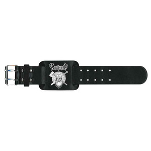 Ensiferum Leather Wrist Strap: Sword & Axe Ensiferum Leather Wrist Strap: Sword & Axe
