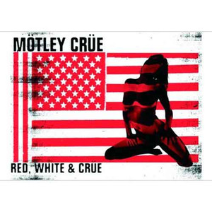 Motley Crue Postcard: Red & White Motley Crue Postcard: Red & White
