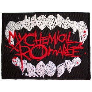 My Chemical Romance Standard Patch: The Black Parade Logo Fangs My Chemical Romance Standard Patch: The Black Parade Logo Fangs