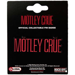 Motley Crue Pin Badge: Logo Motley Crue Pin Badge: Logo