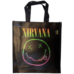 Nirvana Eco Shopper: Sorbet Ray Happy Face (Black) (Back Print) Nirvana Eco Shopper: Sorbet Ray Happy Face (Black) (Back Print)
