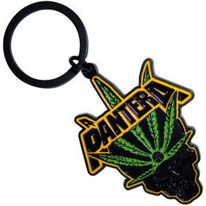 Pantera Keychain: Leaf Skull Pantera Keychain: Leaf Skull