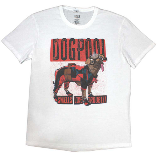 Marvel_Deadpool Dogpool Smells Like Trouble_Uni_WHT_TS	Marvel Comics cover art