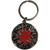 Red Hot Chili Peppers Keychain: Asterisk Logo Silver