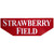 Rock Off Fridge Magnet: Strawberry Field Embossed Rock Off Fridge Magnet: Strawberry Field Embossed