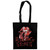 The Rolling Stones Cotton Tote Bag: Hackney Diamonds Cracked Glass Tongue (Black)