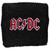 AC/DC Embroidered Wristband: Red Logo