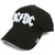 AC/DC Unisex Baseball Cap: White Logo (Black)