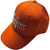 The Beatles Unisex Baseball Cap: White Drop T Logo (Orange)