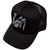 Korn Unisex Mesh Back Cap: Sonic Silver Logo (Black) (Back Print)