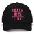 Tokyo Time Unisex Baseball Cap: TT Heritage Pink Logo (Black)