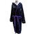 Prince Unisex Bathrobe: Doves (Black) (Back Print)