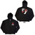 Green Day Unisex Zipped Hoodie: American Idiot (Black) (Back Print)