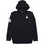 Imagine Dragons Unisex Zipped Hoodie: Triangle (Black) (Back Print)