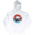 Guns N' Roses Unisex Pullover Hoodie: Motorcross Logo (White)