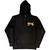 Ghost Unisex Pullover Hoodie: Pocket Logo & Opus (Black) (Back Print)