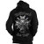 Motorhead Unisex Zipped Hoodie: Bad Magic (Black) (Back Print) (Small)