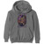 Jimi Hendrix Unisex Pullover Hoodie: Purple Haze Frame (Charcoal Grey)