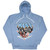 KISS Unisex Pullover Hoodie: Americana (Light Blue) (Back Print)