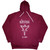 Nirvana Unisex Pullover Hoodie: In Utero Outline (Maroon Red)