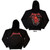 Metallica Unisex Pullover Hoodie: Skull Screaming Red (Black) (Back Print)